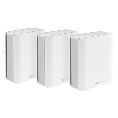 ASUS ZenWiFi BT10 WiFi 7 Smart Mesh System 3er-Pack WLAN BE18000 Triband, 2x 10GbE + 1x 1GbE (pro Einheit), Abdeckung bi...