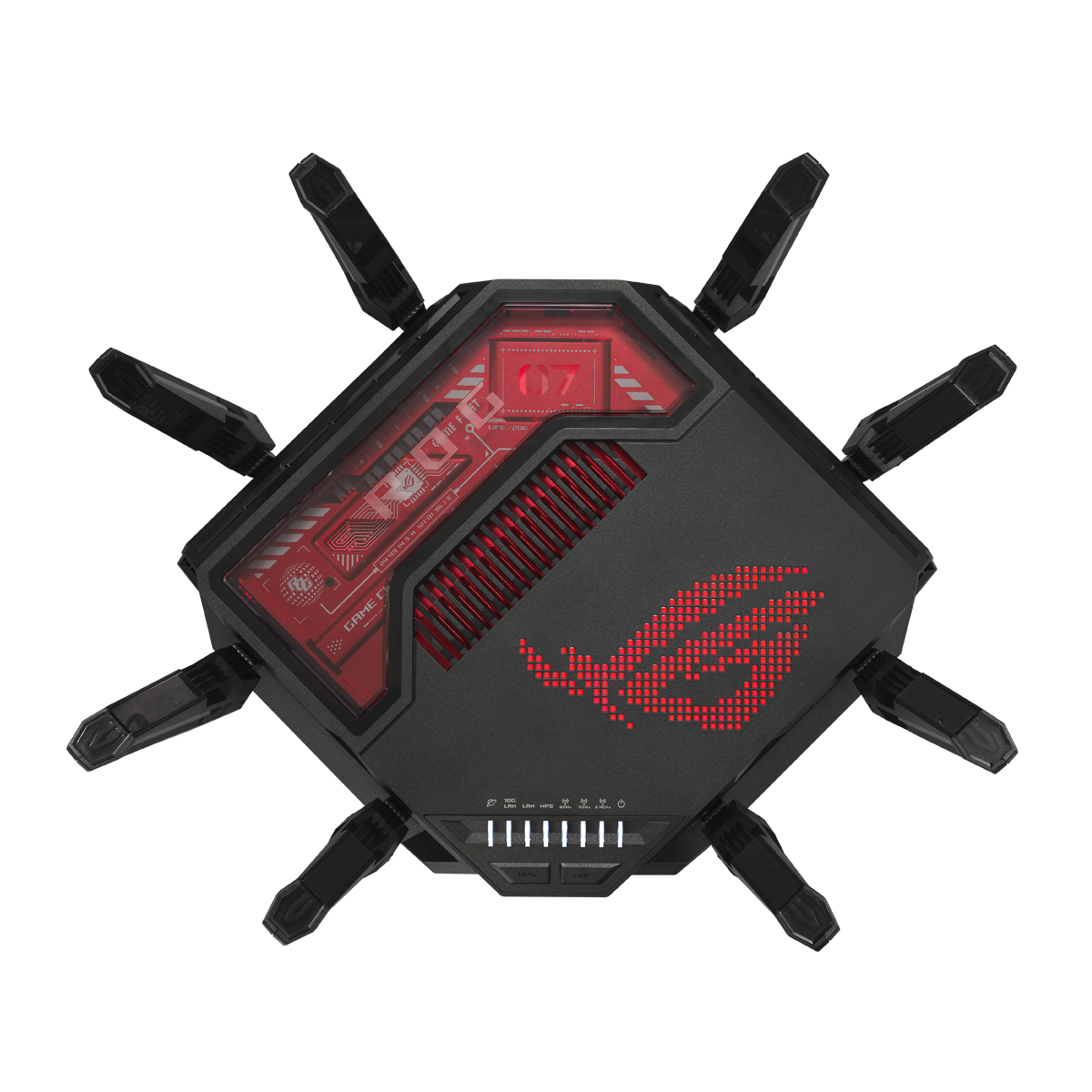 ASUS ROG Rapture GT-BE19000 WiFi 7 Gaming Router B-Ware WLAN BE19000 Triband, 7x LAN, 8x Antenne (extern) Router/WLAN Produkt Bild 6