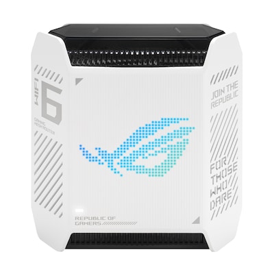 ASUS ROG Rapture GT6 WiFi 6 Mesh Router Weiß AX10000 Tri-Band, 3x Gigabit LAN