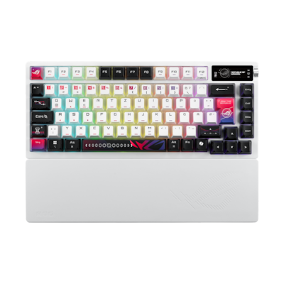 ASUS ROG Azoth X Custom-Gaming-Tastatur mit hot-swap-fähigen mechanischen ROG NX V2-Switches