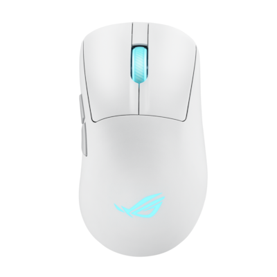 Thumbnail - ASUS ROG Keris II Origin Kabellose ergonomische Gaming Maus, 65g leicht, 3-Zonen-RGB-Beleuchtung, weiß