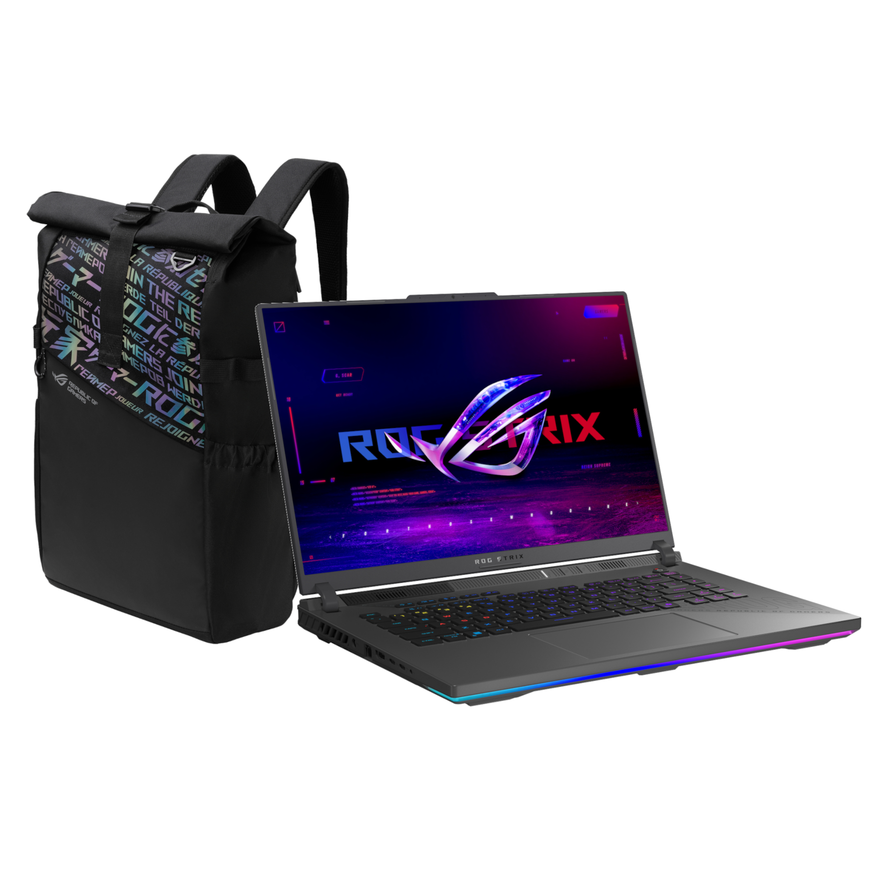 ASUS ROG Strix 16 G614PP-RV030W + ASUS ROG BP4701 Rucksack - 16" WUXGA IPS, 165Hz, AMD Ryzen 9-8940HX , 32GB RAM, 1000GB...