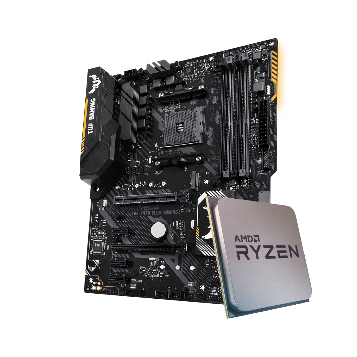 ASUS TUF X470-PLUS GAMING Mainboard + AMD 7 2700 CPU - Mainboards