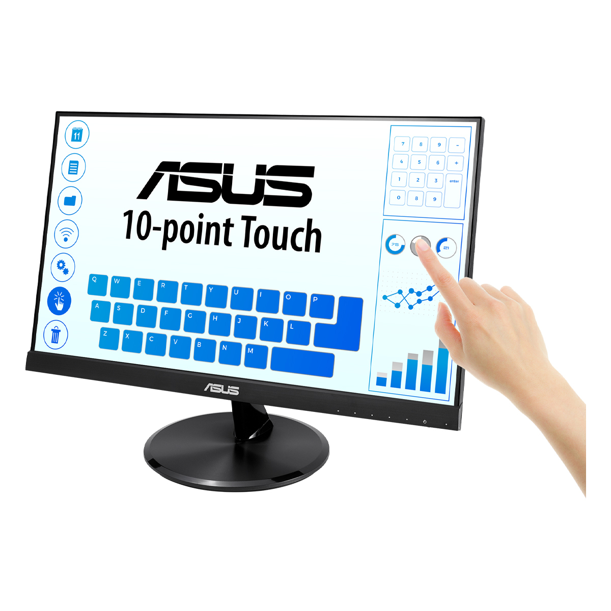 ASUS VT229H - 54,6 cm (21,5 Zoll), LED, IPS-Panel, Full-HD, 5ms, HDMI Displays Produkt Bild 3