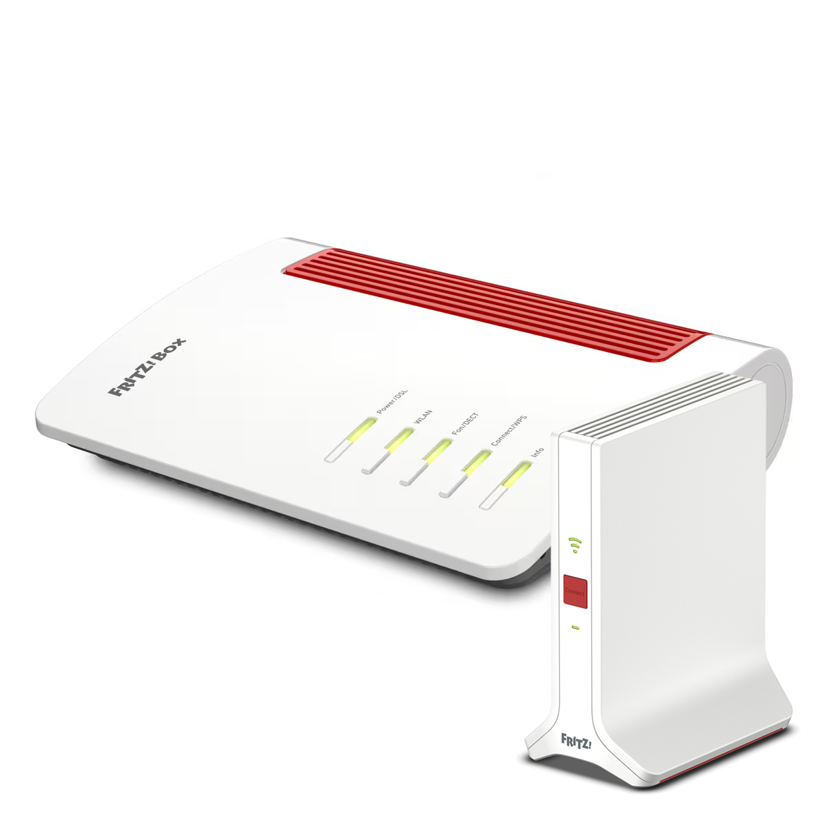 FRITZ!Box 7690 + FRITZ!Repeater 3000 AX Bundle mit WiFi 7 Router und WiFi 6 Repeater