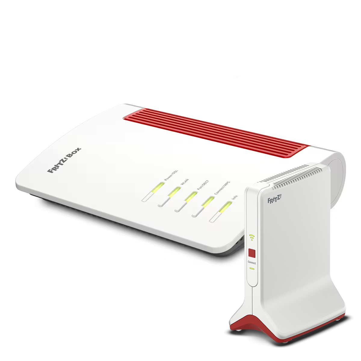 FRITZ!Box 7690 + FRITZ!Repeater 6000 Bundle aus WiFi 7 Router und WiFi 6 Repeater