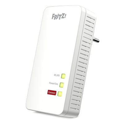FRITZ!Powerline 1260 WLAN Einzeladapter Stabile Verbindung über die Stromleitung, bis zu 1.200 MBit/s