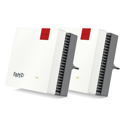 2er Pack FRITZ!Repeater 1200 AX WiFi 6, Dual-Band, bis zu 3000 Mbit/s