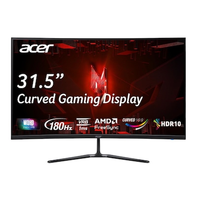 Acer Nitro ED0 (ED320QUS3bmiipx) 31,5" QHD Curved Gaming Monitor 80,0 cm (31,5"), VA, 1500R Curved, 180Hz, 2x HDMI, 1x DP, Audio Out, Lautsprecher