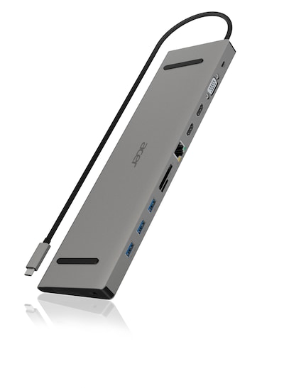 Acer ACG-DCK-C-1 Kabelgebunden USB 3.2 Gen 1 (3.1 Gen 1) Type-C Grau
