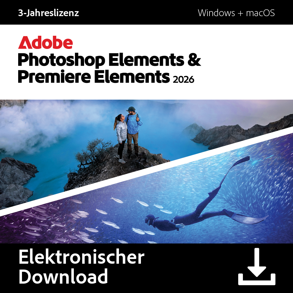 Image of Adobe Photoshop & Premiere Elements 2026| 3 Jahre