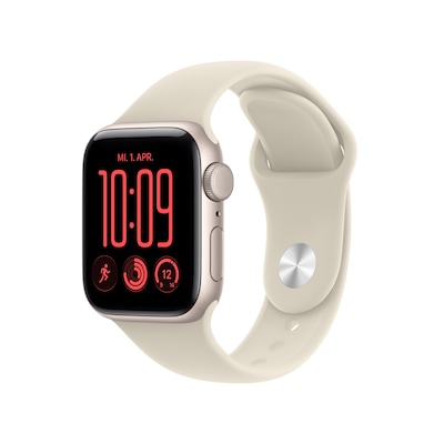 Apple Watch SE 3 40mm Polarstern Aluminium Case Polarstern Aluminium Case Sand Sport Band - M/L