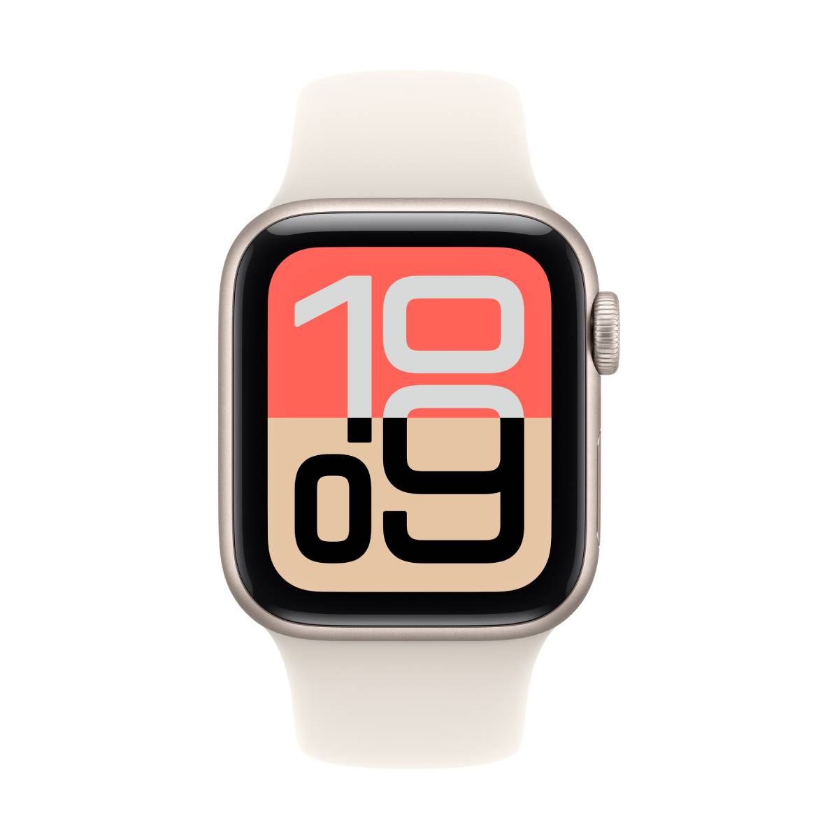 Image of Apple Watch SE 3 Cellular 40mm Polarstern Aluminium Gehäuse mit Mitternacht Sport Band - S/M