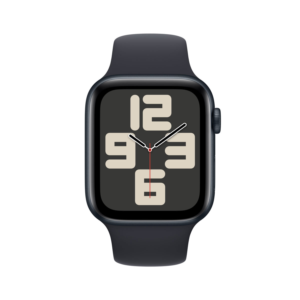 Image of Apple Watch SE Mitternacht Aluminium Sport Band Mitternacht M/L 2024 GPS 44mm MXEK3QF/A