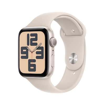 Thumbnail - AppleWatch SE Aluminium 44mm Polarstern MRE43QF/A Sportarmband Polarstern S/M