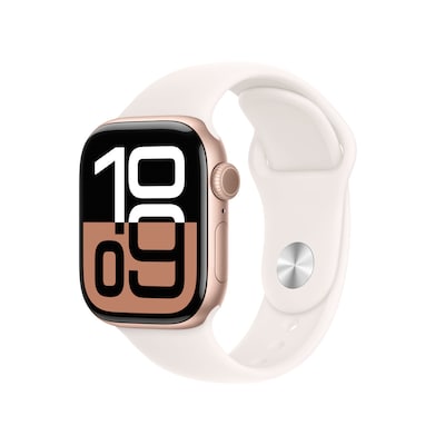 Apple Watch S10 Roségold Aluminium Sport Band Blassrosa B-Ware GPS 42mm MWWH3QF/A 2024