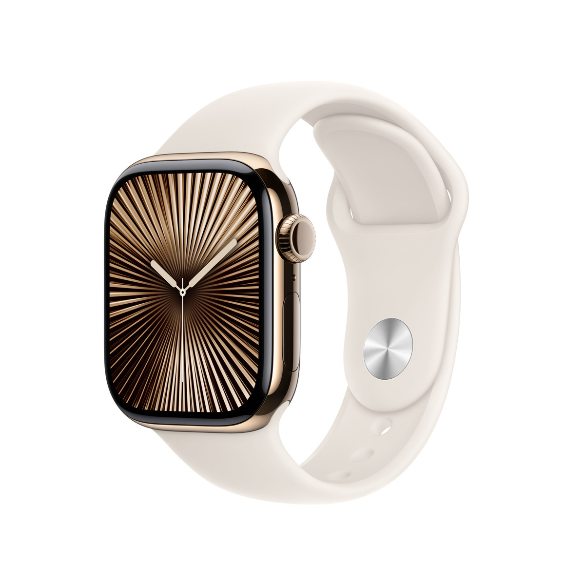 Apple Watch S10 Gold Titanium Sport Band Polarstern - S/M GPS + Cellular 42mm MX063QF/A 2024