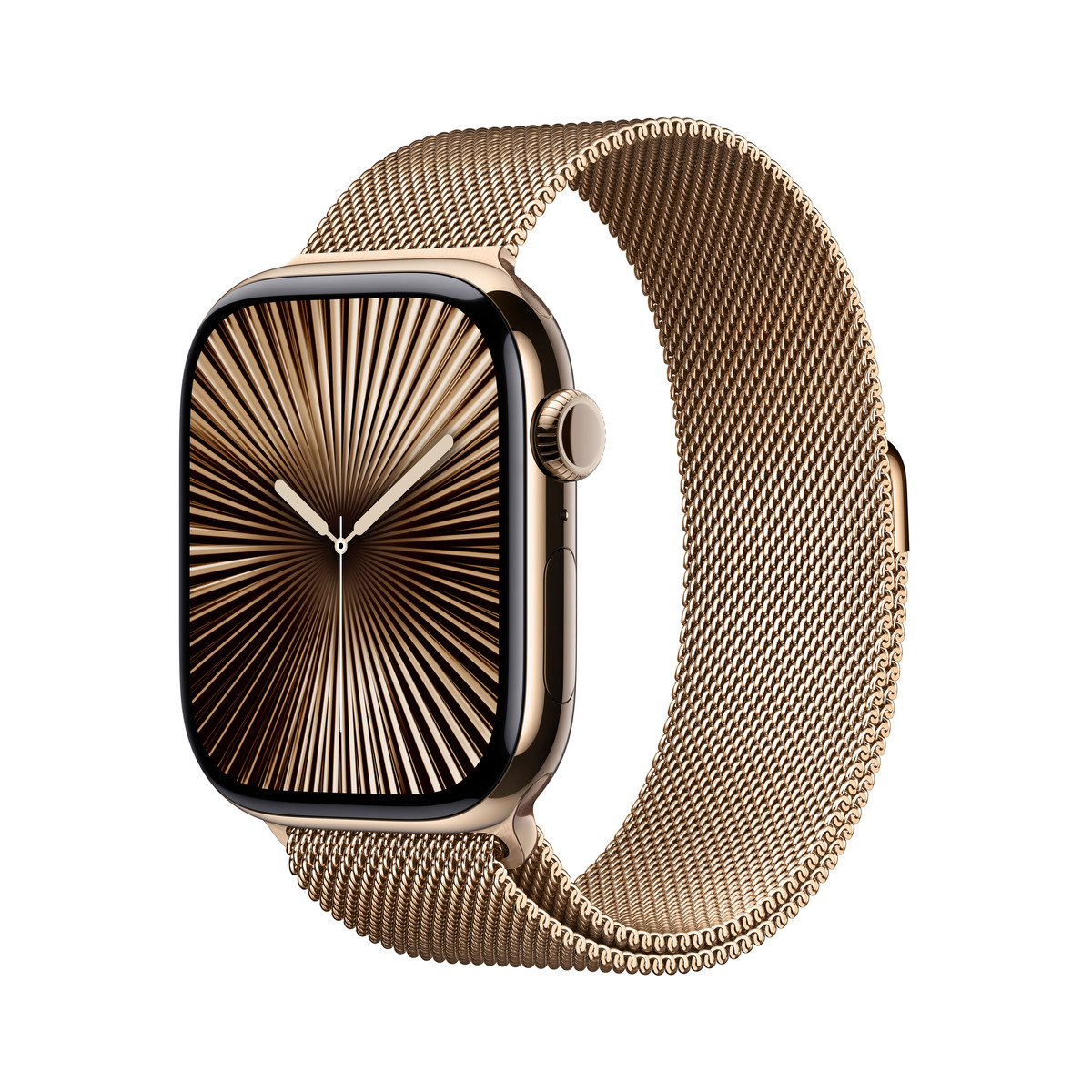 Apple Watch S10 Gold Titanium Milanese Loop Gold - S/M GPS + Cellular 46mm MC7T4QF/A 2024