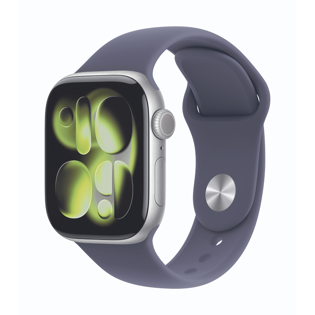 Apple Watch Series 11 Cellular 42mm Silber Aluminium Gehäuse mit Nebelviolett Sport Band - S/M