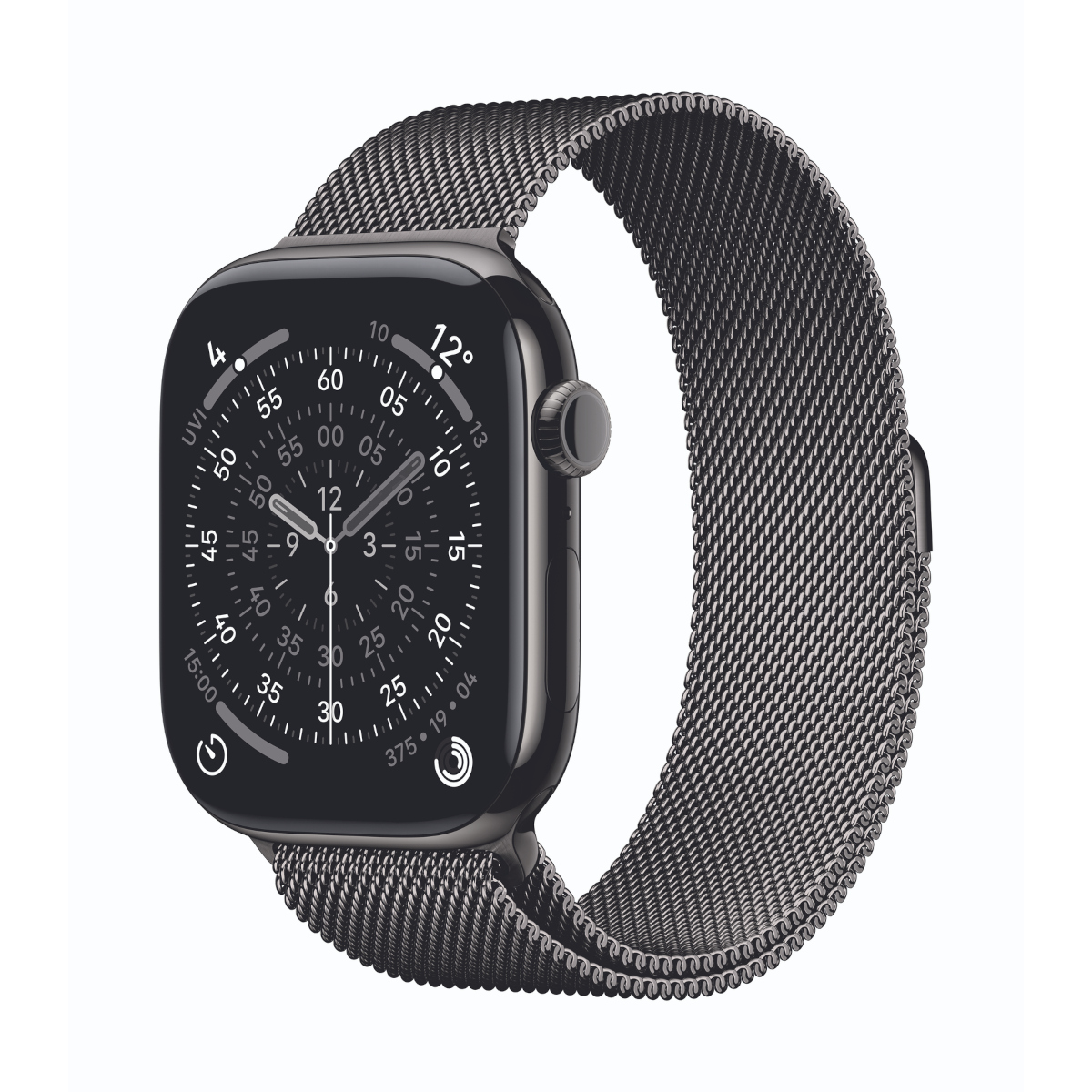 Apple Watch Series 11 Cellular 46mm Schiefer Titan Gehäuse mit Schiefer Milanaise Armband - M/L