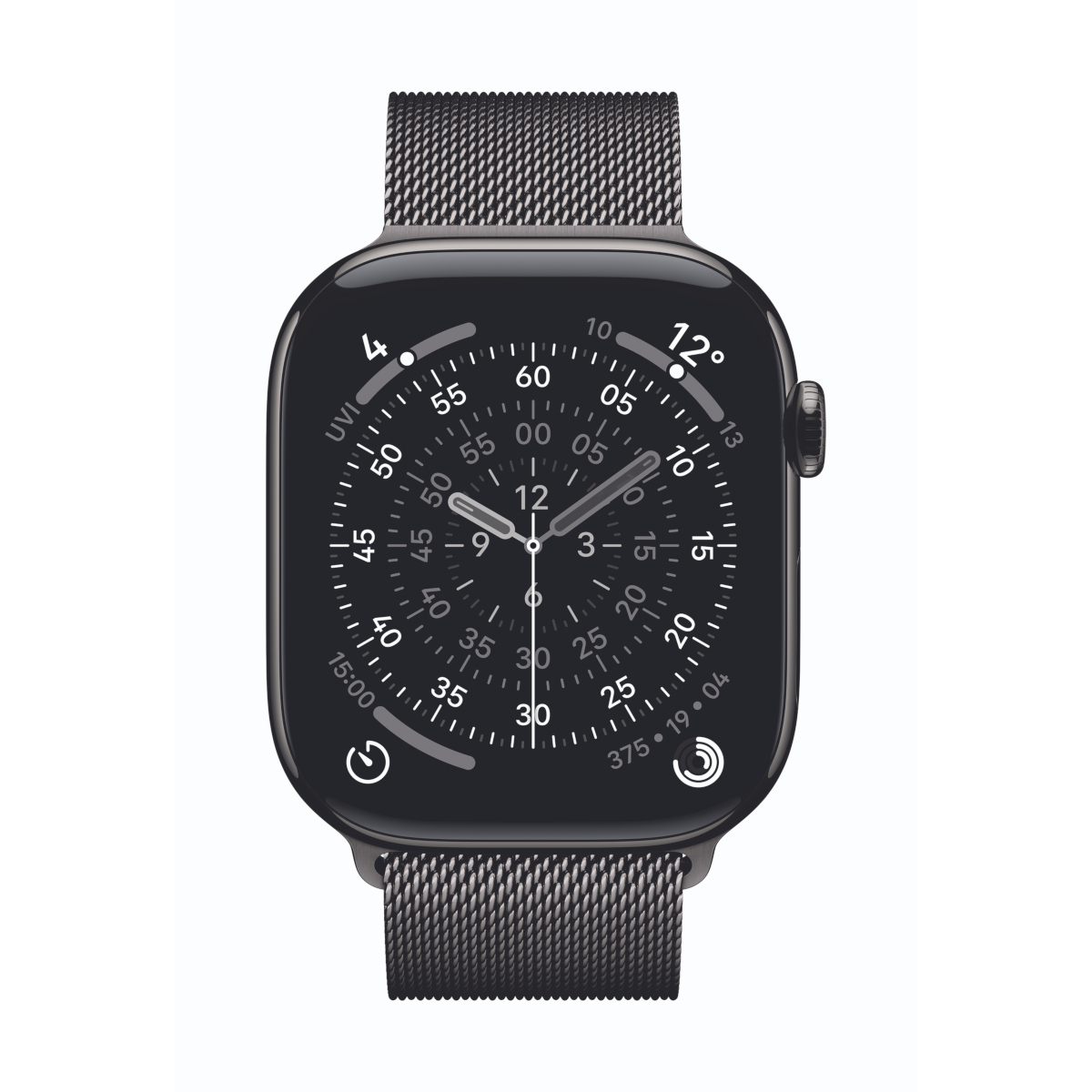 Image of Apple Watch Series 11 Cellular 46mm Schiefer Titan Gehäuse mit Schiefer Milanaise Armband - M/L