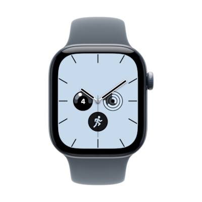 Apple Watch Series 12 Cellular 42mm - Nachtblau Keramik Case Navyblau Sport Band - S/M - Farbe: Blau