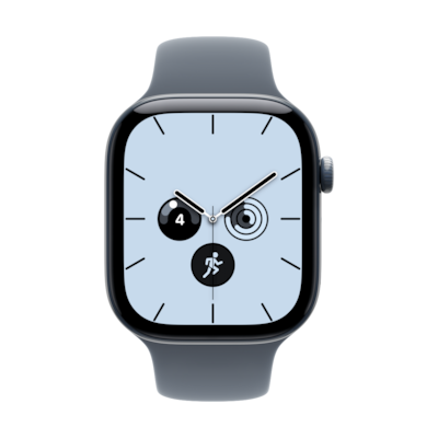 Apple Watch Series 12 Cellular 46mm - Nachtblau Keramik Case Navyblau Sport Band - S/M - Farbe: Blau