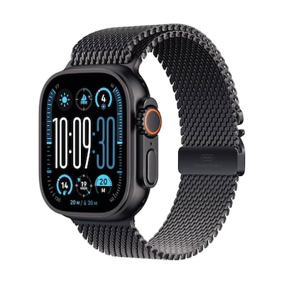 Thumbnail - Apple Watch Ultra 2 Schwarz Titanium Milanese Loop Schwarz L 2024 GPS + Cellular 49mm