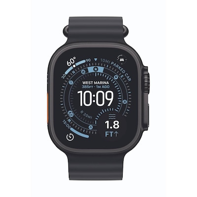 Apple Watch Ultra 3 Cellular 49mm Schwarz Titan Gehäuse B-Ware mit Schwarz Ocean Band