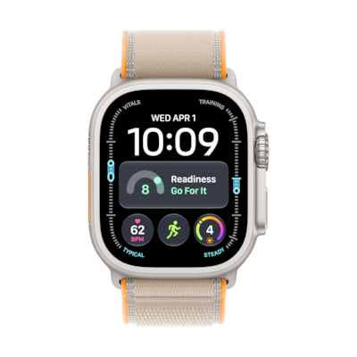 Apple Watch Ultra 4 Cellular 49mm Natur Titan Case Natur Titan Case Sand Trail Band- M/L