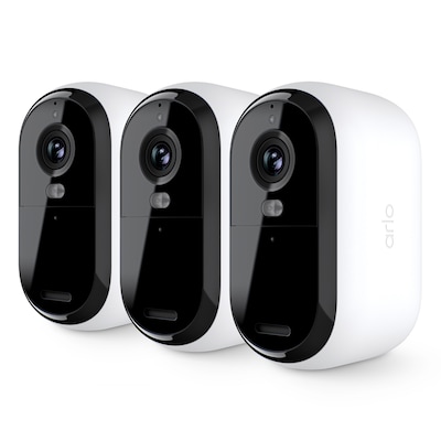 Arlo Essential 3 2K Sicherheitskamera Weiß 3er Set 4MP (2560x1440), WLAN, Akku, Indoor/Outdoor, Intelligente Erkennung
