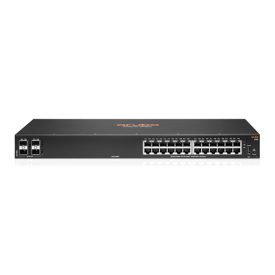 HPE Aruba Networking CX6100 28-Port Access Switch (JL678A) [24x Gigabit Ethernet, 4x 10G SFP+]