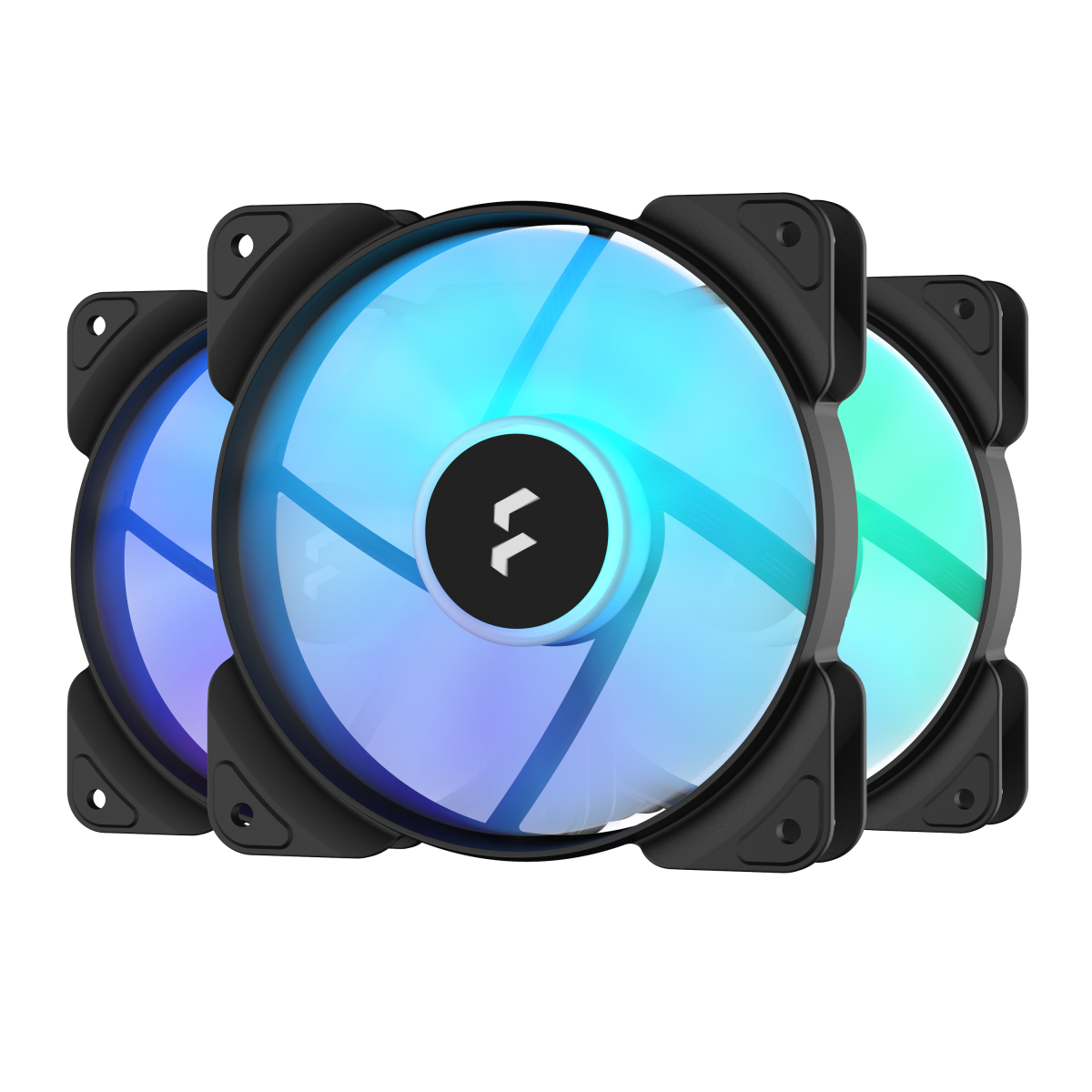 Fractal Design Aspect 12 RGB PWM Black Frame 3-Pack [120mm Gehäuselüfter]