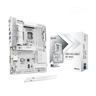 ASRock B860 Challenger WiFi White Mainboard Sockel 1851