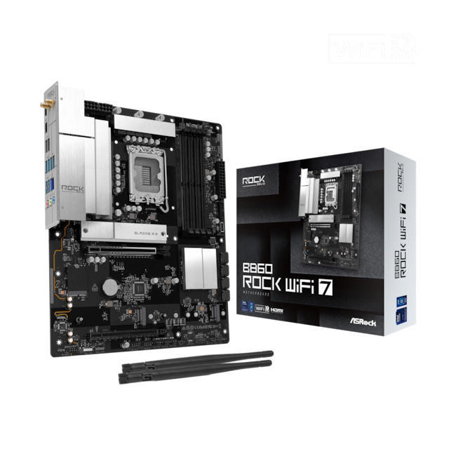 ASRock B860 Rock WiFi 7 motherboard