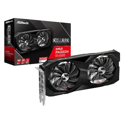 ASRock Radeon RX 6600 Challenger D 8GB B-Ware - 8GB GDDR6, HDMI, 3x DP