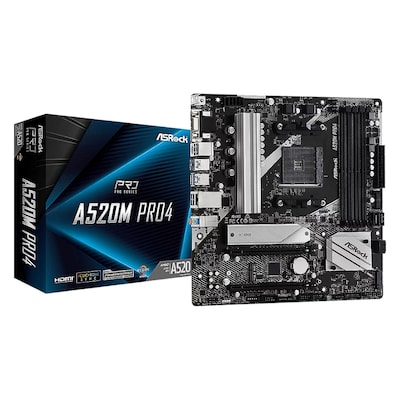 ASRock A520M PRO4 Mainboard AM4 Sockel