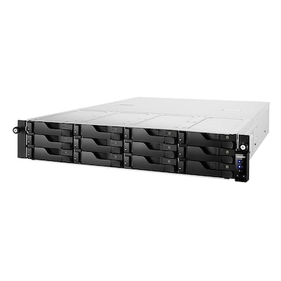 Asustor Lockerstor 12RD NAS 12-Bay Intel Atom® C3538 CPU, 8GB DDR4 RAM, 0/12 2.5"/3.5"