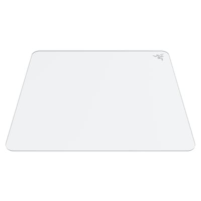 Razer Atlas Mauspad weiß Gaming-Mauspad aus gehärtetem Glas, Mikrogeätzte Oberfläche, Schmutz- und kratzabweisend