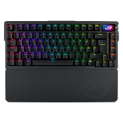 ASUS ROG Azoth Extreme RGB Gaming Tastatur mit 75% Layout - kabellose RGB Gaming Tastatur im Layout 75% mit Bluetooth un...