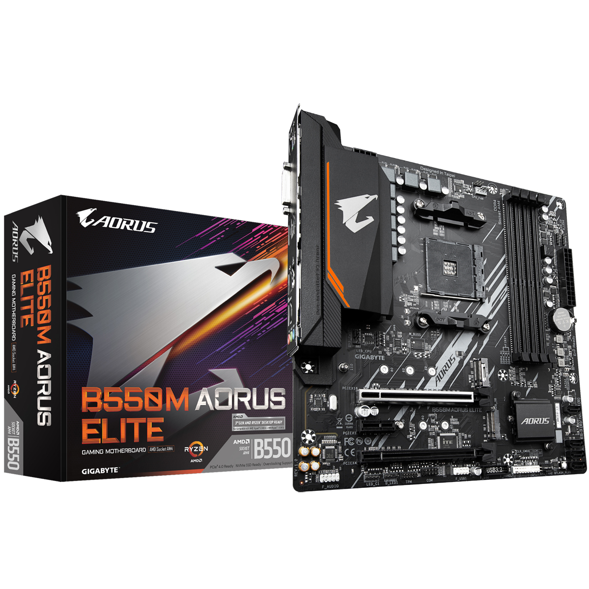 Gigabyte B550M Aorus Elite motherboard