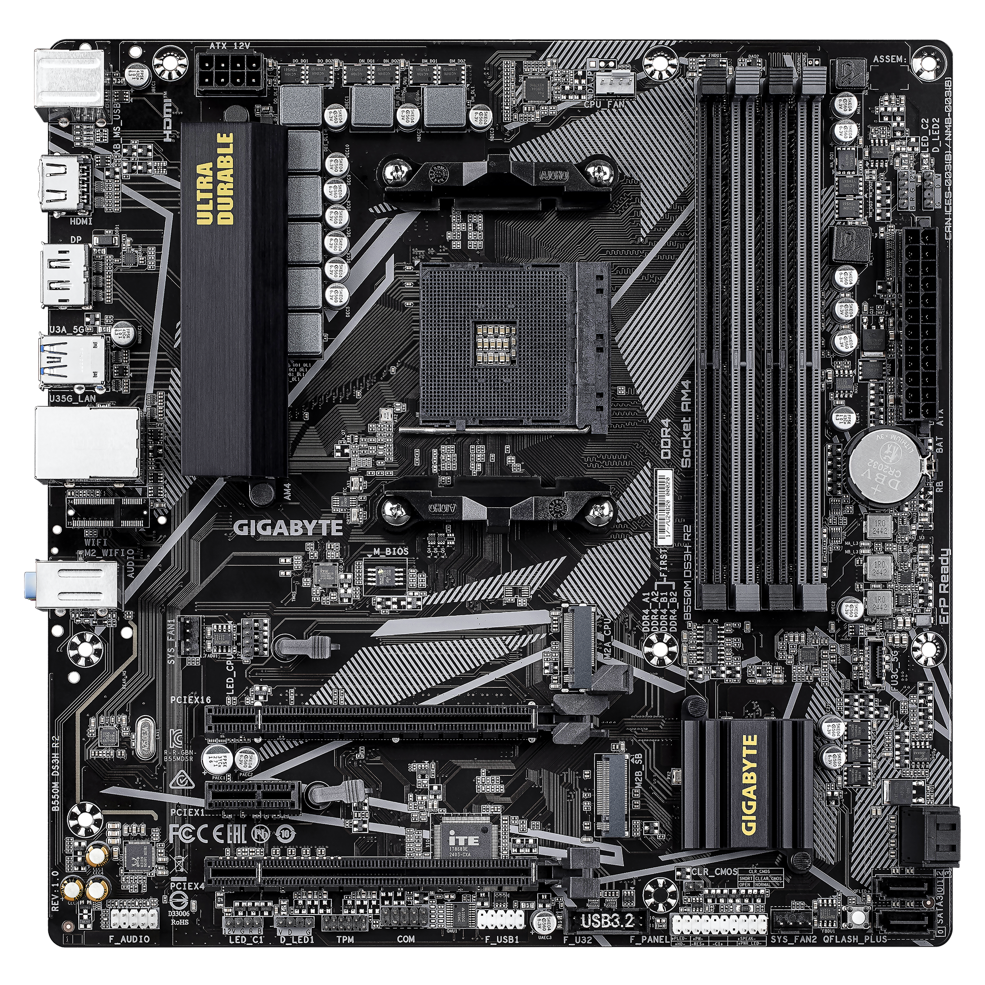 Gigabyte B550M DS3H Rev. 2 Mainboard Sockel AM4 Mainboards Produkt Bild 2