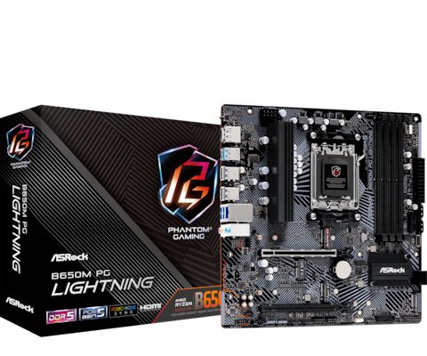ASRock B650M PG Lightning Mainboard Sockel AM5
