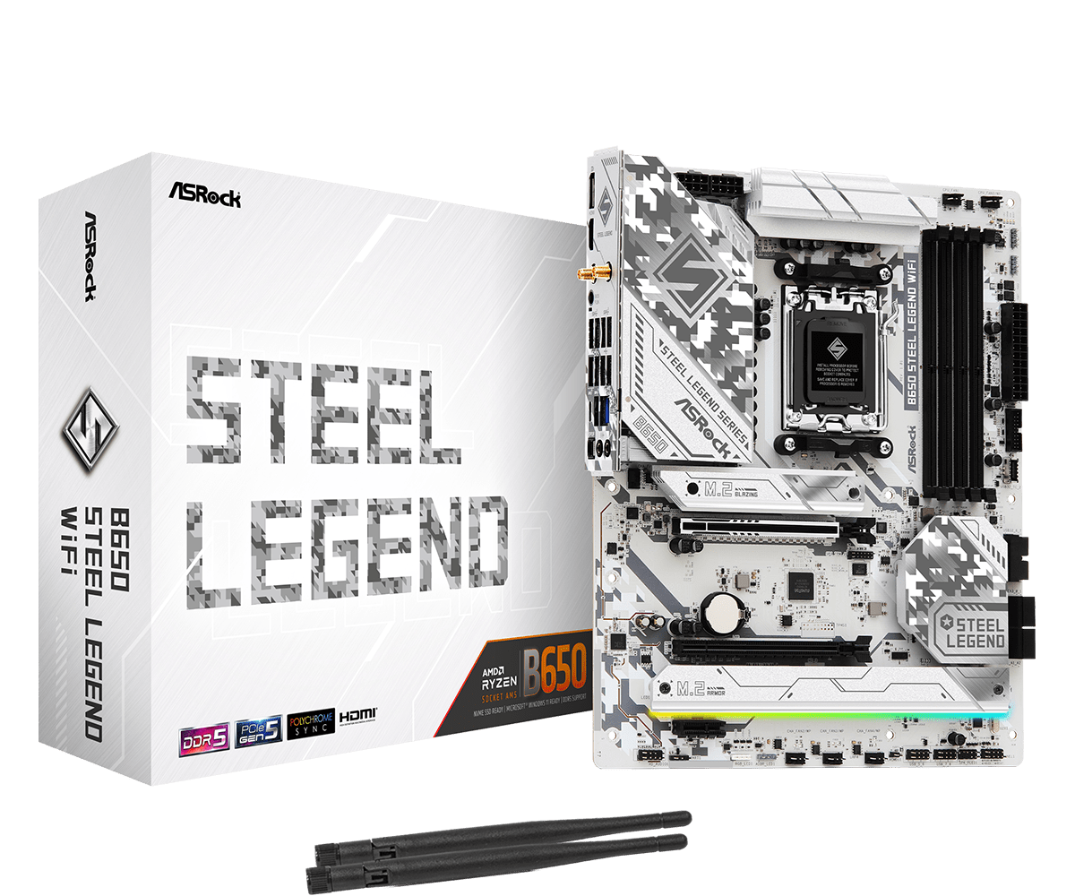 ASRock B650 Steel Legend WiFi Mainboard Sockel AM5 B-Ware