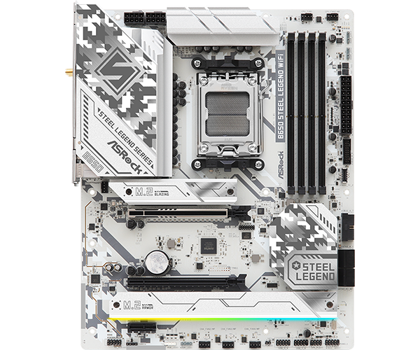 ASRock B550 Steel Legend Wifi付 ASRock B550 STEEL LEGEND, Motherboard, unterstützt AMD4