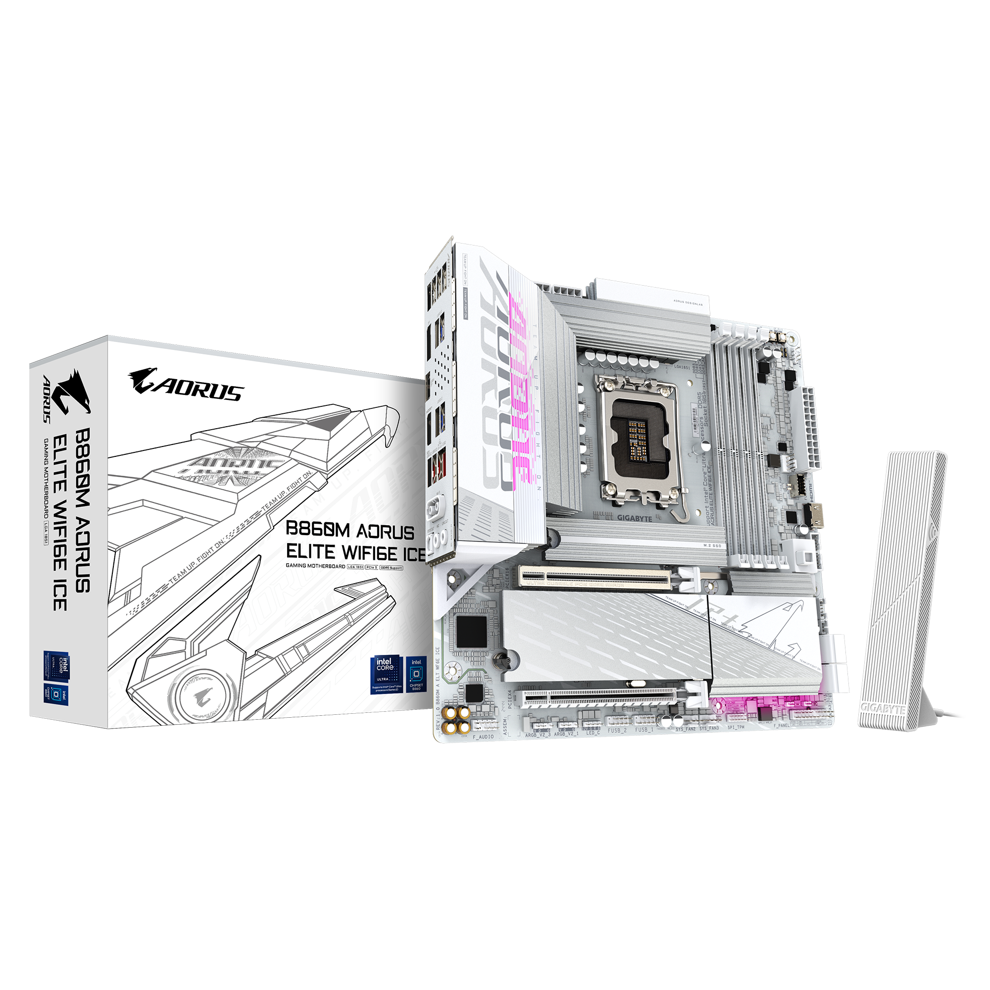 Produktbild von GIGABYTE B860M A ELT WF6E ICE Mainboard
