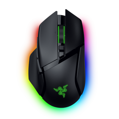 Razer Basilisk V3 Pro 35K kabellose Gaming Maus - 13-Zonen-Chroma-Beleuchtung und HyperScroll-Neigungsrad