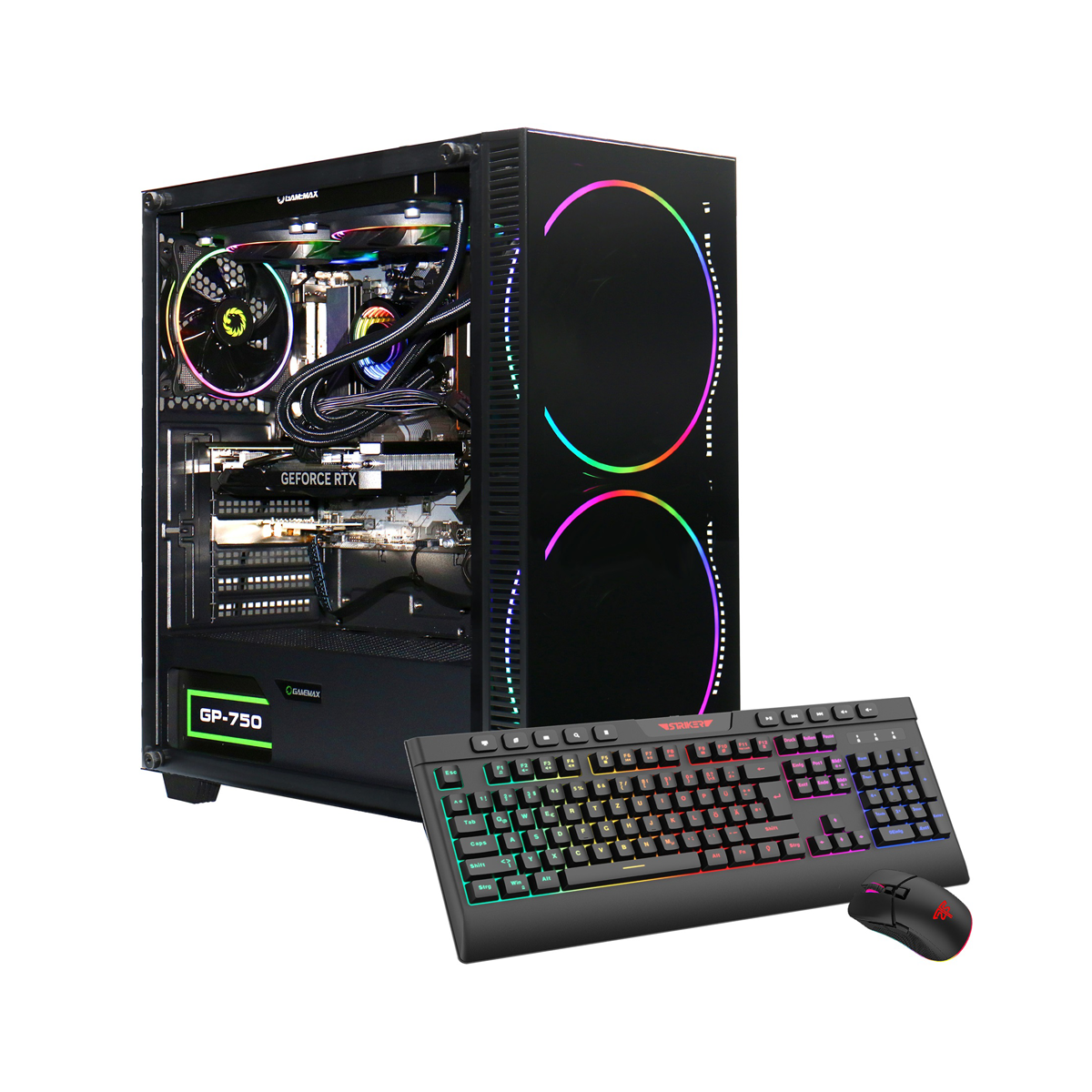 Hyrican Black Hole 7838 AMD Ryzen 7 9700X WAK 16GB DDR5 RAM 1TB SSD NVIDIA GeForce RTX 5070 (12GB GDDR7) Windows 11 Home