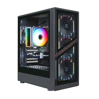 HYRICAN AERIS 8123 Gaming PC AMD Ryzen 7 5700X, 16GB RAM, 1TB M.2 SSD, AMD Radeon RX 9070 (16GB GDDR6), Windows 11 Home