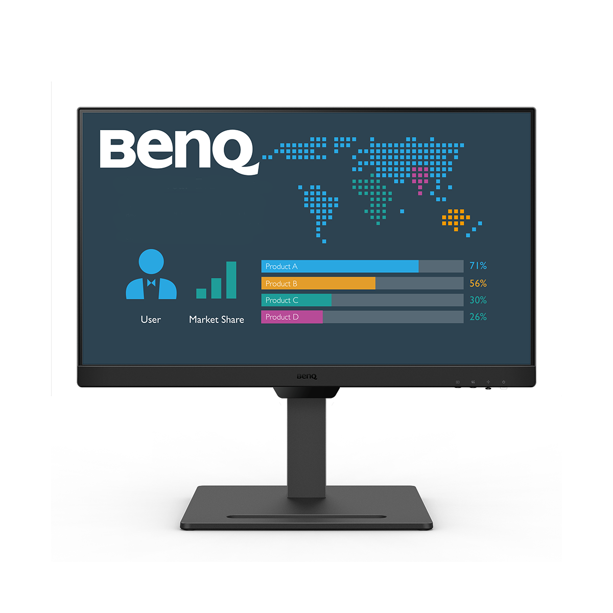 BenQ BL2490T LED Monitor 1920 x 1080 Full HD (1080p) @ 100 Hz - IPS - 250 cd/m² - 1300:1 - 5 ms - 2xHDMI, DisplayPort - Lautsprecher